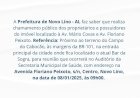 CHAMAMENTO PÚBLICO