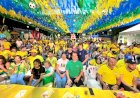 Novo Lino veste verde e amarelo e transforma a estreia do Brasil em uma grande festa no São João da Copa