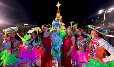 No comando da prefeita Marcela, luzes, magia e emoção marcam o início do Natal em Novo Lino