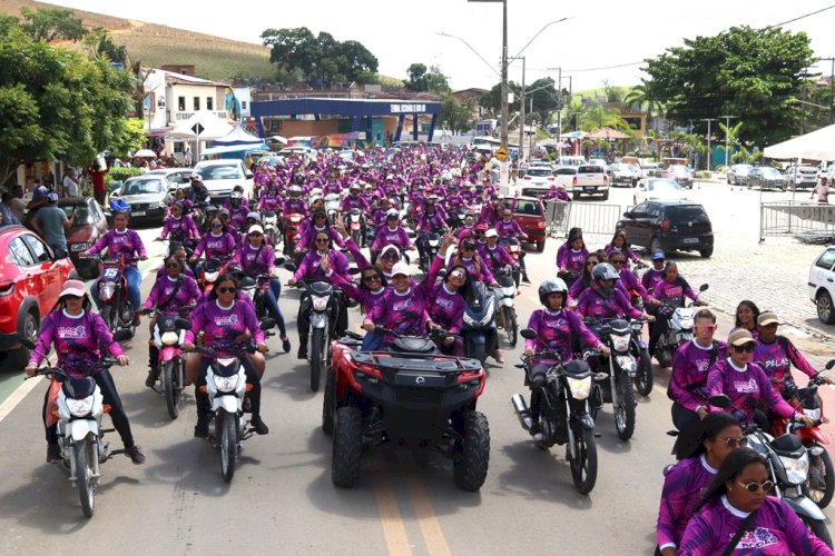 Prefeitura reúne mais de 200 mulheres e celebra o Dia Internacional da Mulher com Passeio de Motocicletas
